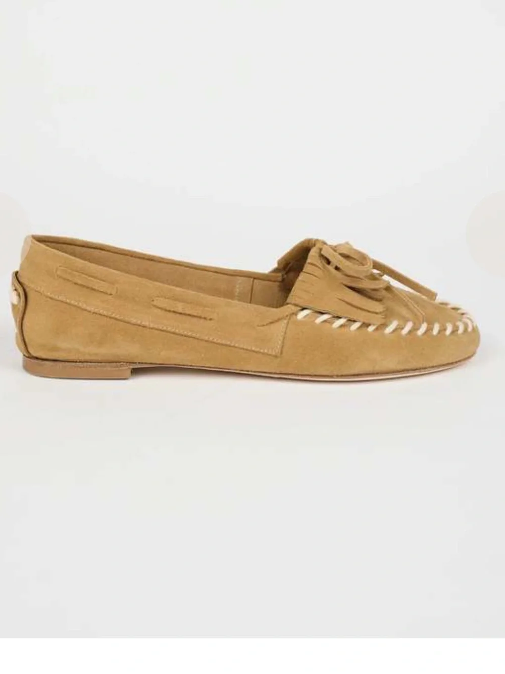JAMIE HALLER The Camp Loafer in Ambra - 37 (6.5/7 US)
